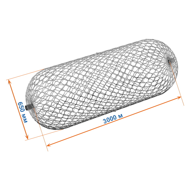 Цилиндрический габион 3x0,65x0,99 фото
